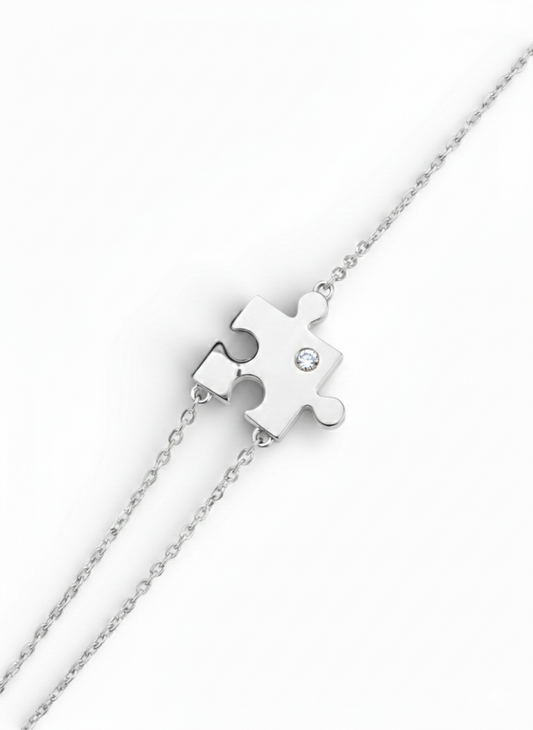 The Connect Puzzle - White Gold