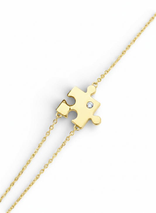 The Connect Puzzle - Yellow Gold