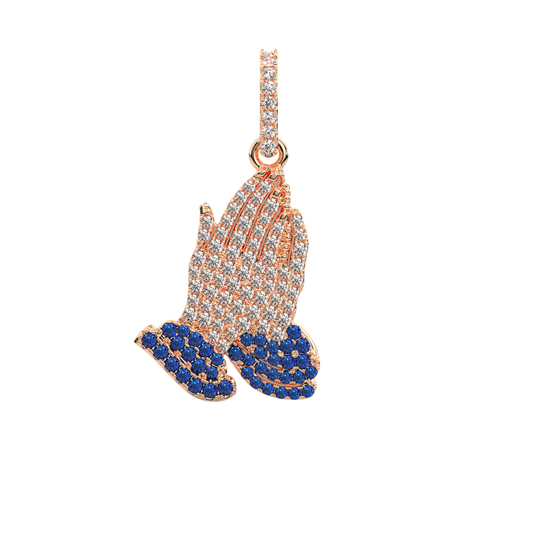 The Praying Hands Pendant - Rose Gold